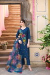 Indo Era 2375 Women Floral Silk Embroidery Kurti With Bottom Dupatta
